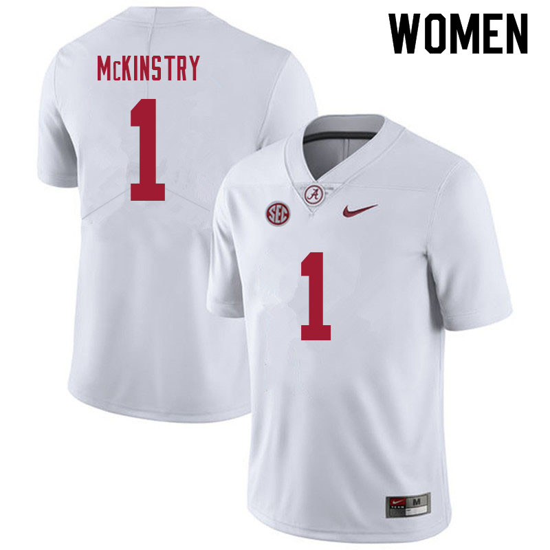 Women #1 Ga'Quincy McKinstry Alabama Crimson Tide College Football Jerseys Sale-Black